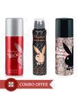 Playboy Women Deos Pack of 3(Sexy,Rock,Spicy)-150 Ml Each