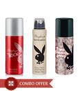Playboy Women Deos Pack of 3(Sexy,Rock,Lovely)-150 Ml Each
