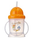 Rikang - Push Button Water Bottle with Handle - Orange