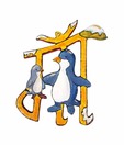 Creativity Centre Maa Wall Hanging - Penguin Love