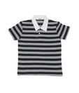 Gillu Grey & Black Polo T-Shirt For Kids