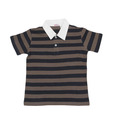 Gillu Brown & Black Polo T-Shirt For Kids