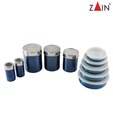 Zain 10 Pieces Stainless Steel Storage Set