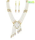 Jpearls Splendid Pearls & CZ Necklace Set