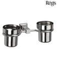 Jwell Stainless Steel Double Tooth Brush Holder