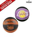 Spalding Basketball Combo (Black Grip Control Outdoor & LA Lakers)