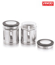Vinod 2 Pcs Pisa See Through Storage Jar