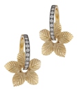 Styleos Leafy Flower Drop Earrings
