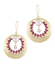 Styleos Rich-n-Royal Moon Earrings
