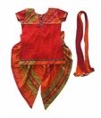 Exclusive from Jaipur Red & Green Salwar Suit With Dupatta For Kids