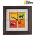 TEC Butterfly Square Clock