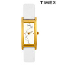 Timex Aura Pretty Gold & White Watch