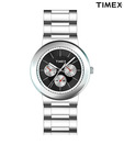 Timex E-Class Smart Black Sub Dial Watch