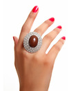 Pari Choco Brown Stone Ring