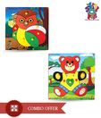Skillofun Theme Puzzle Standard- Owl & Teddy Bear