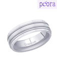 Peora Smart Silver Titanium Ring