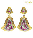 Kriaa Bell Shaped Multicoloured Earrings