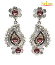 Kriaa Charming Pink & Silver Earrings