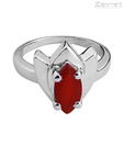 Zevrat  Marquise Carnelian Silver Ring
