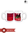 Stylish.You White & Red Coffee Mug Set - 2 Pcs