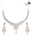 Vatika Sparkling Drops CZ Necklace Set