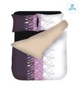 Zyne Voyart Purple Double Bed Sheet Set