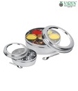 Varun Stainless Steel See-through Medium Spice Container With Lid