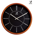 JAZ Ageless Teak Round Wall Clock