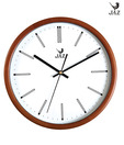 JAZ Gorgeous Teak Round Wall Clock
