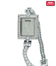Optima Classy Studded Silver Watch