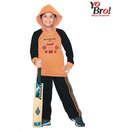 Yobro Orange & Black Night Suit For Kids