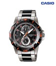 Casio Orange Design Round Dial Watch