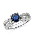 AG Dazzling Blue Diamond Ring