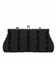 Bolso All Black Bead Work Clutch