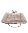 Bolso Vintage Light Brown Fur Clutch