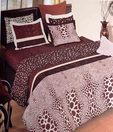 Bombay Dyeing Urban Living Brown Double Bed Sheet Set-5 pcs