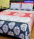 meSleep Attractive Floral Double Bed Sheet