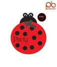 Party Bounty Set Of Eight Lady Bug Fancy Birthday Invitation Cards