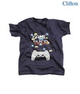 Clifton Game Over Navy Blue T-Shirt For Kids