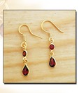 Designer Silver Inc. Opulent Garnet Earrings