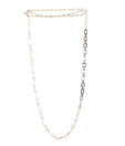 Embellish Silver Chain Pearl Necklace