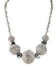 Embellish Silver Balls Necklace