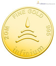 Infinium 24kt 2g 995 Purity BIS Hallmarked Flower Gold Coin