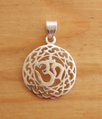 Designer Silver Charming Sterling Silver Om Pendant
