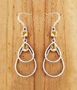 Designer Silver Opulent Citrine Adorned Silver Earrings