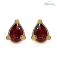Johareez Pear Shape Genuine Garnet Studs