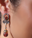 Iris Jewels Magnificent Brown Earrings