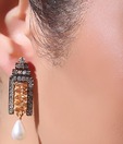 Iris Jewels Glorious White Earrings