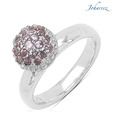Johareez Dazzling Pink Cubic Zirconia Ring