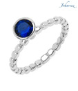 Johareez Designer Blue Cubic Zirconia Ring